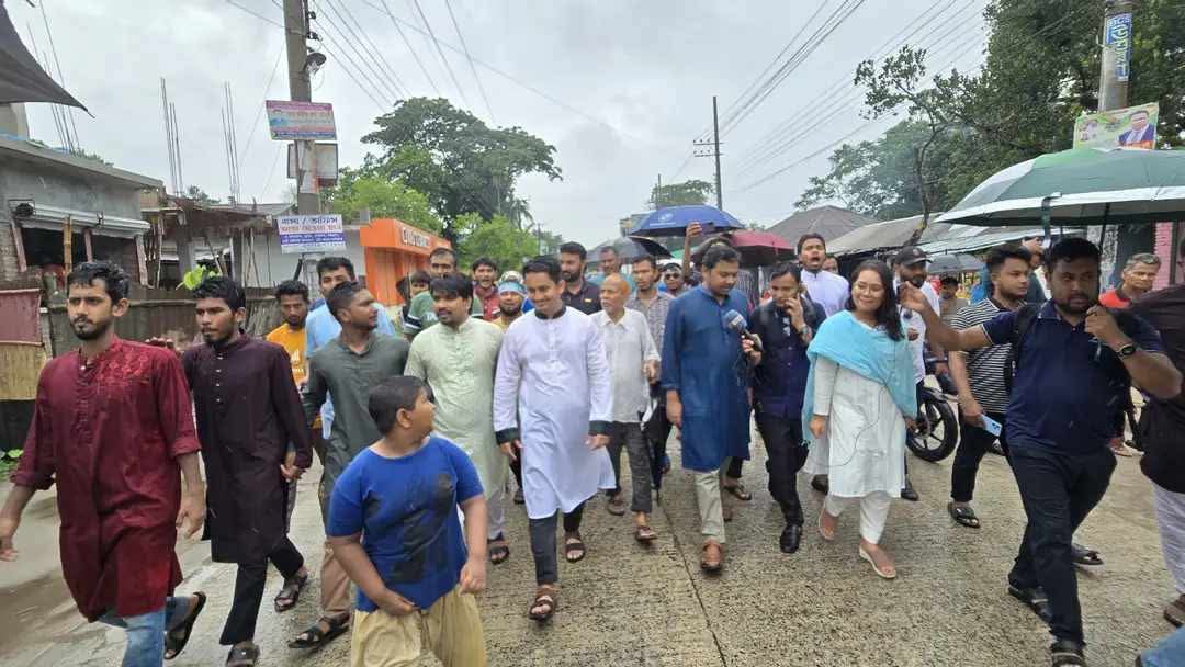 নীলফামারিতে জাতীয় নাগরিক পার্টি (এনসিপি’র) গন সংযোগ ও পথ সভায় মূখ্য সংগঠক সারজিস আলম