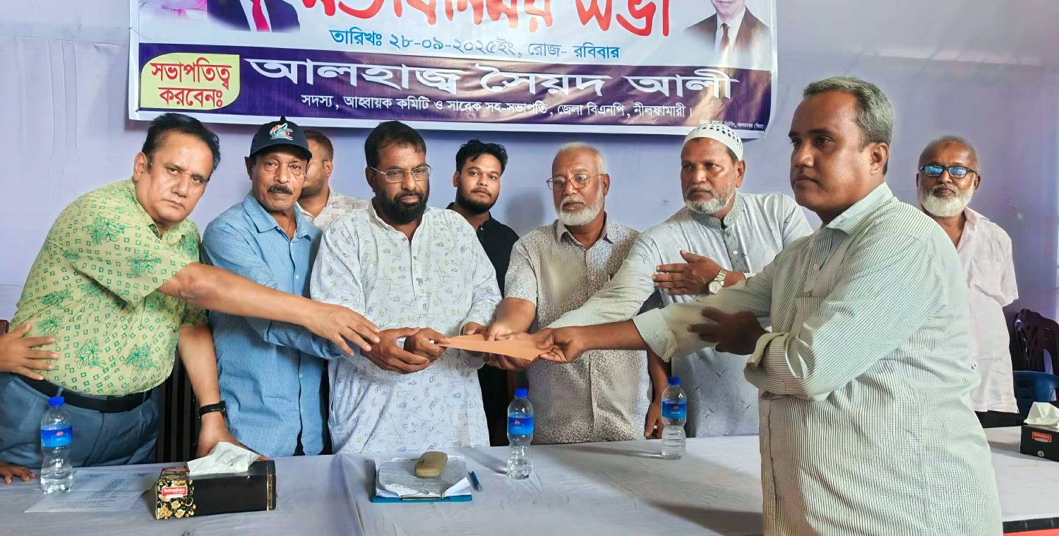 জলঢাকায় ১৮৩ টি পুজামন্ডপে বিএনপি’র সম্ভাব্য প্রার্থী সৈয়দ আলীর আর্থিক অনুদান