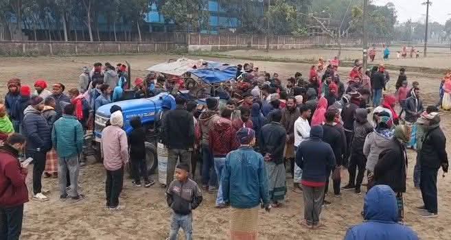 কিশোরগঞ্জে ট্রাক্টরের লাঙ্গলে পিষ্ট হয়ে কৃষকের মৃত্যু
