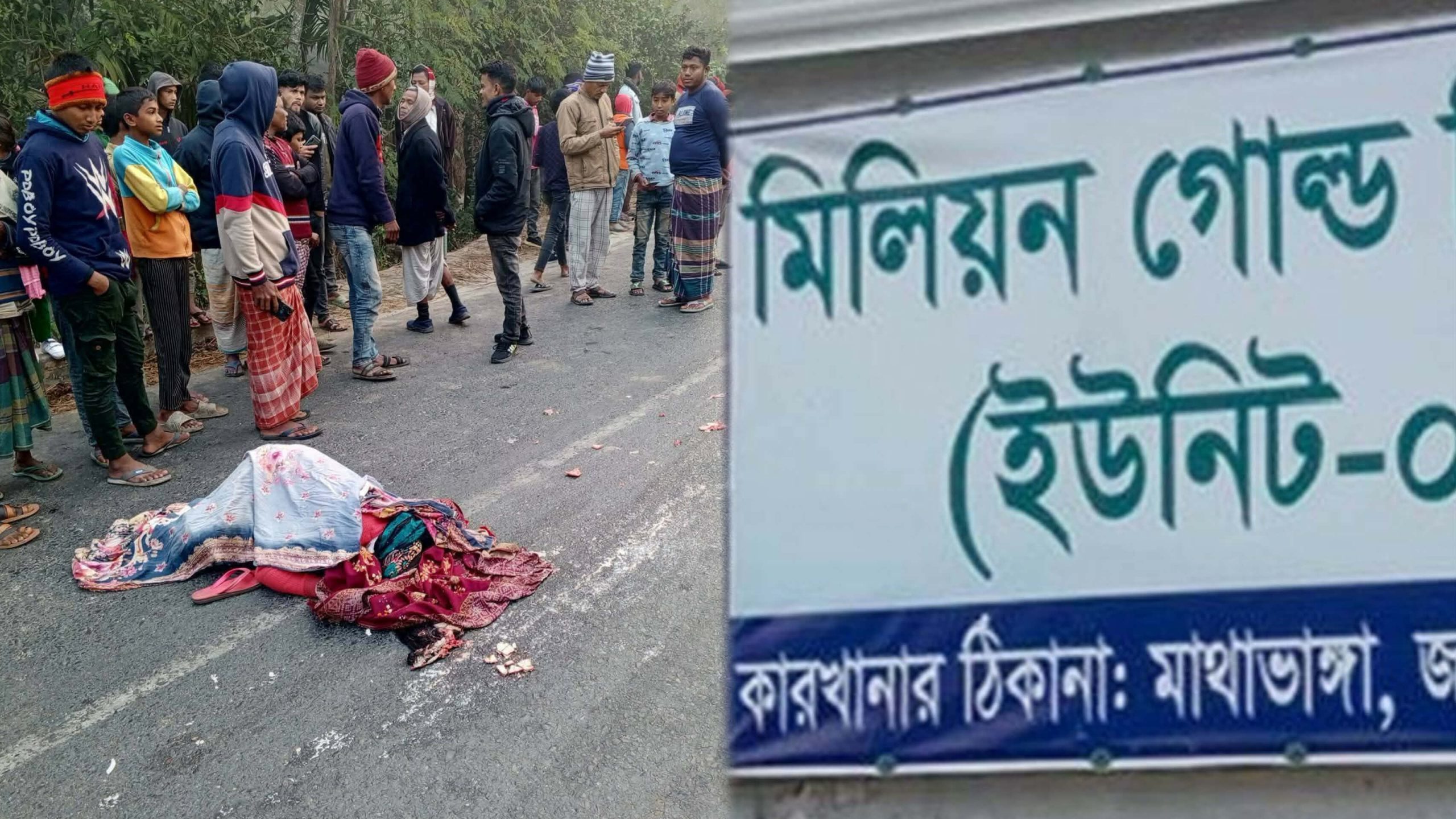 জলঢাকায় ট্রাক–অটোরিক্সা সংঘর্ষে নারী শ্রমিকের মৃত্যু