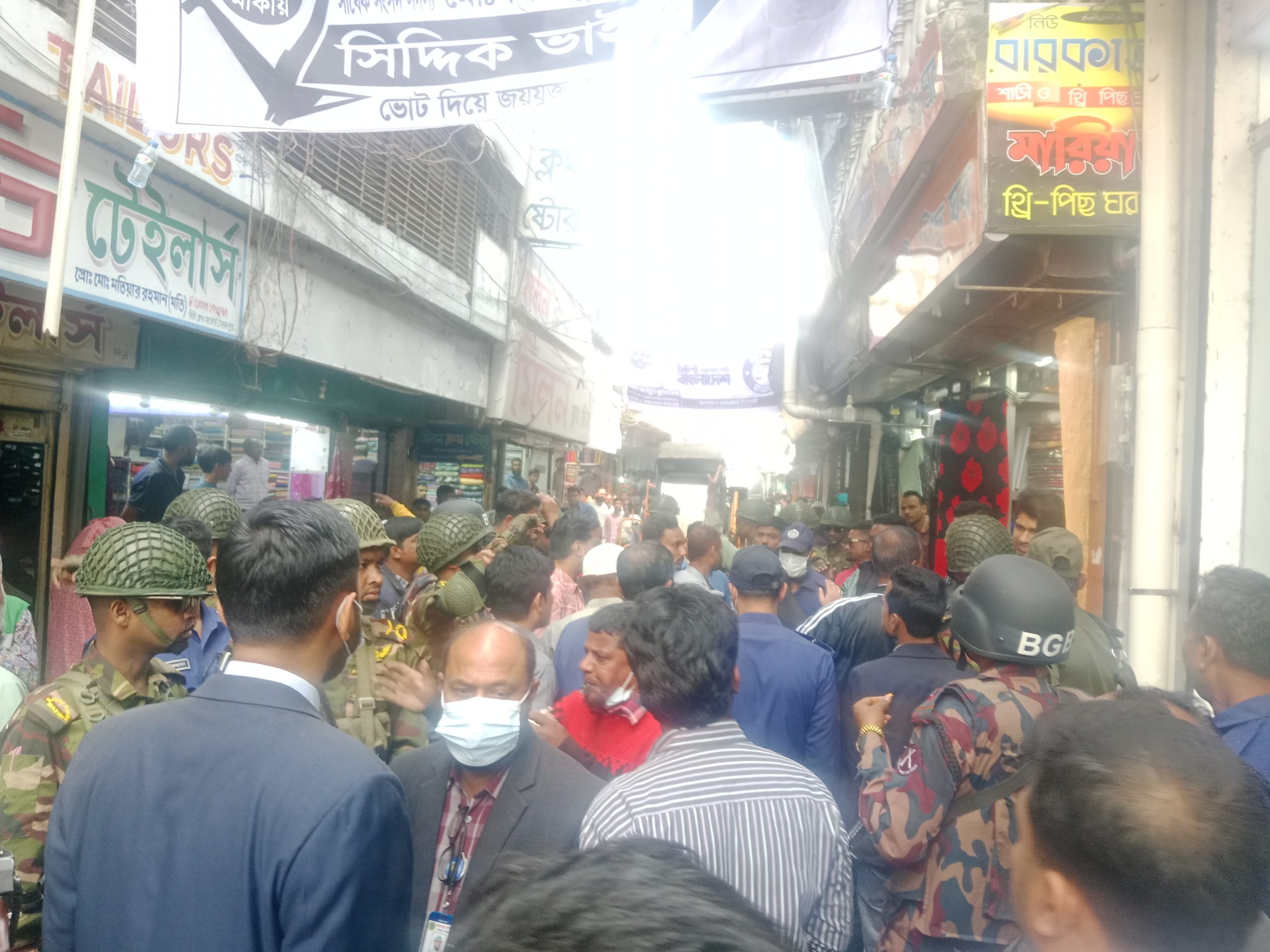 নির্বাচনী নিরাপত্তায় কঠোর সৈয়দপুর: যৌথ বাহিনীর মহড়া ও টহল শুরু